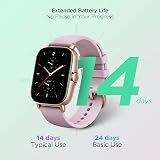 Amazfit GTS 2e Smartwatch Lilac Purple (Renewed) Thin Light Bezel-less view 6
