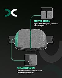 SCITOO D817 D835 Front Rear Ceramic Brake Pads Sets