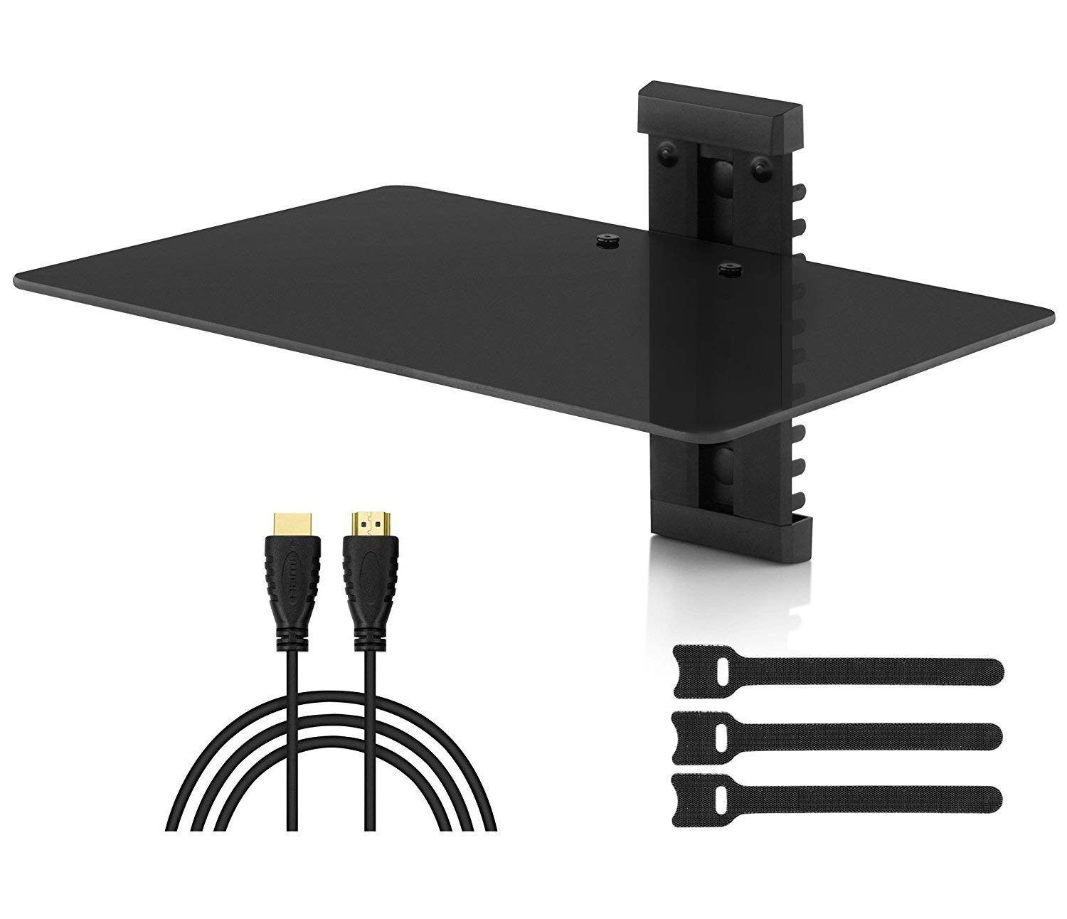 Wall Mount Shelf Single Floating DVD DVR Shelf Holds up to 16.5lbs