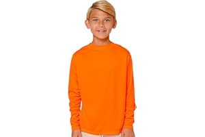 INGEAR Boys' Rash Guard UPF 50+ Swim Shirt - Lightweight, Quick-Dry, Durable Sun Protection for Swimming, Sizes XS-XL
