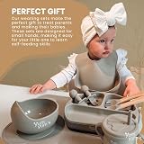 Yum Yum's Baby Weaning Set 10-Piece Grey Complete Feeding Kit view 5