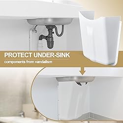Wowangce Lavatory Shield, White ABS Lavatory Shroud