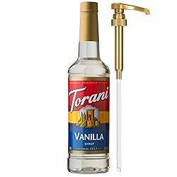 Torani Coffee Syrup, Vanilla Flavored Syrup for