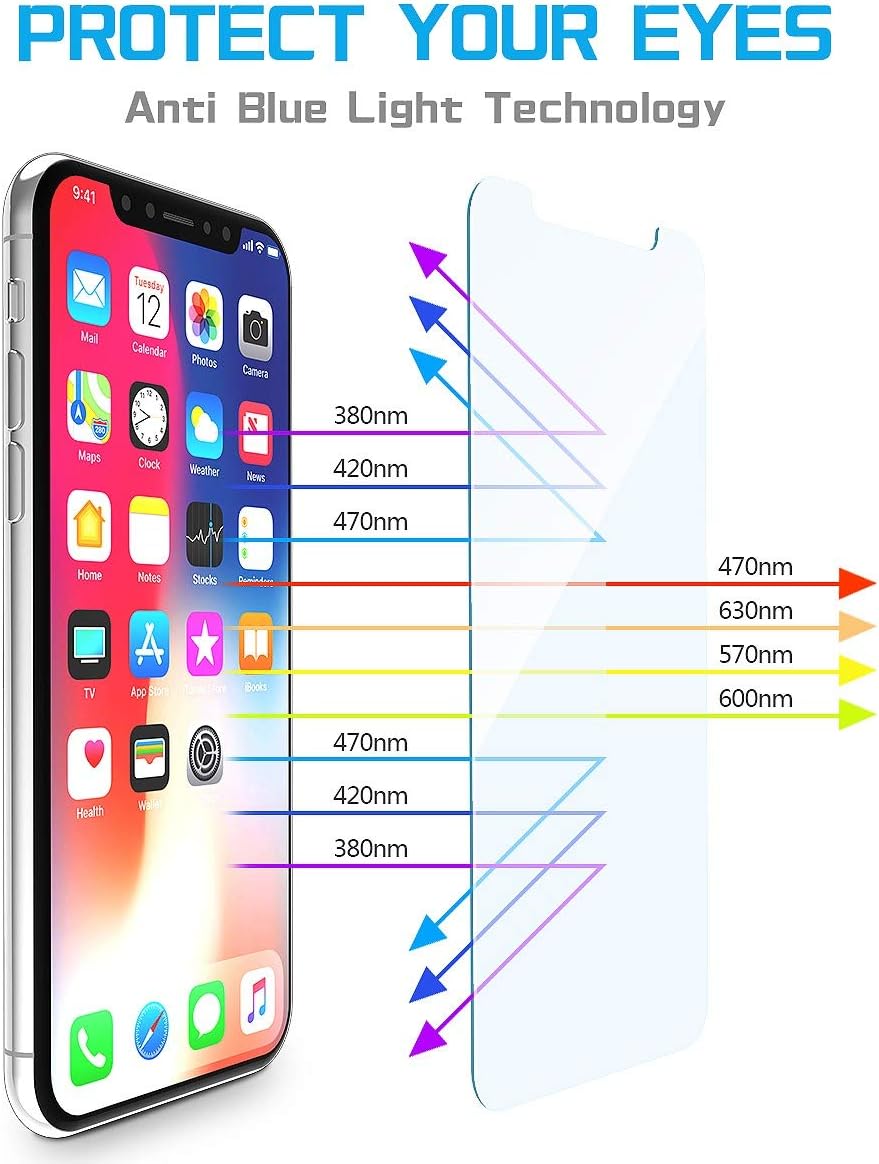 MANTO Screen Protector for iPhone 11 Pro and iPhone Xs X 5.8-Inch Tempered Glass Clear 3-Pack, Shatter-Proof, Bubble Free, 3D-Touch, Case-Friendly, Easy-Install