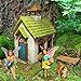 Mood Lab Fairy Garden Kit - Miniature Fairy Garden Figurines with Accessories - Set of 5 pcs - Hand Painted Kit for Outdoor or House Decor
