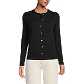 Lands' End Women's Fine Gauge Cotton Cardigan Sweater