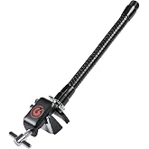 Gibraltar 6" Microphone Gooseneck with Bass Drum Hoop Clamp, Flexible Mic Mount with Rubber-Lined Clamp, Drum Hardware Accessory for Live and Studio Setups (SC-BDHMM)