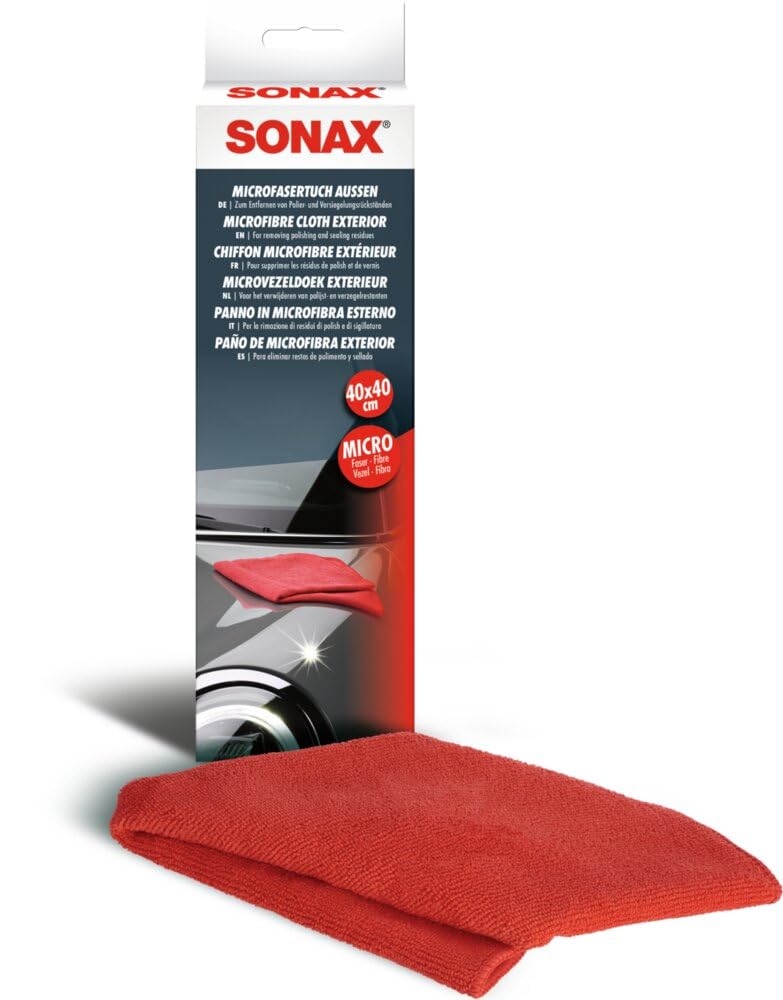 SONAX Microfiber Cloth Exterior (1 piece) the paint care professional, and fluffy, for removing polishing residues | Item No. 04162000