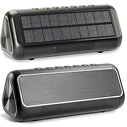 Solar Bluetooth Speaker Portable，5000mAh Wireless