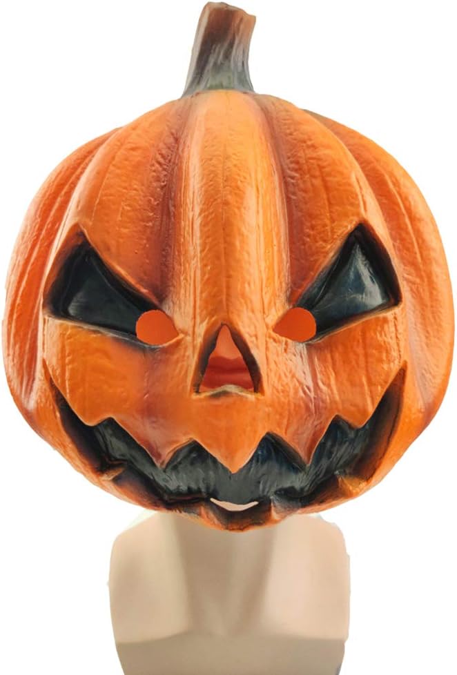 PartyCostume Pumpkin Mask Latex Full Head Realistic Masks For Halloween Decoration Carnival Costume Party - Image 5