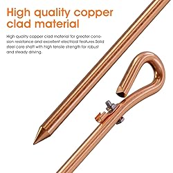Portable Grounding Rod with 4ft 12AWG UL Listed