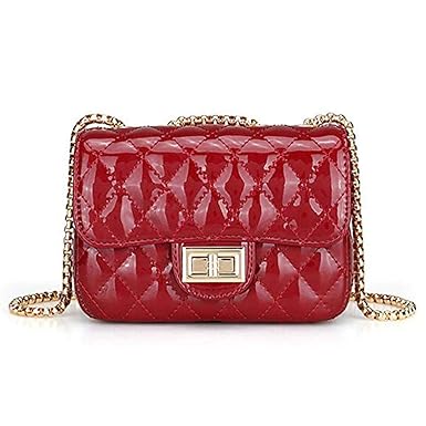 KNUS Women Crossbody Bag Leather Purse Handbag Small Satchel Designer Shoulder Bag (Burgundy)