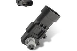 DACIRTY Fuel Injection Pressure Sensor, 3 Pin Plug Play Vapor Vent Port Tank Pressure Sensor, OEM #16238399,9377680,09377680,16196060, Compatible with Delphi III (Black)