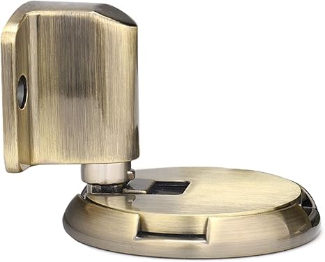 Amazon Co Jp ドア隠し穴の取り付けのための防風機械のドアストッパーの頑丈な停止釘のないセキュリティドア停止 Color Green Bronze ホーム キッチン