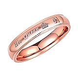 His Queen Wedding Bands Men's Women Stainless Steel