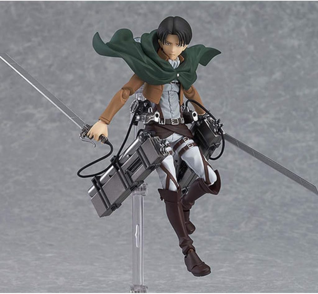 CJH Attack on Titan Levi Ackerman(Movable) Action Anime Figure Model Gift Collection Doll Ornaments