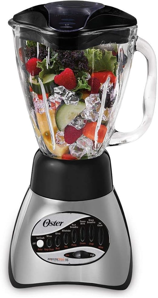 Oster 6812001 Core 16Speed Blender with Glass Jar, Black Amazon.co