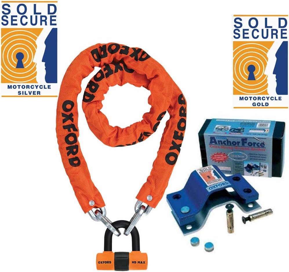 sold secure motorcycle gold