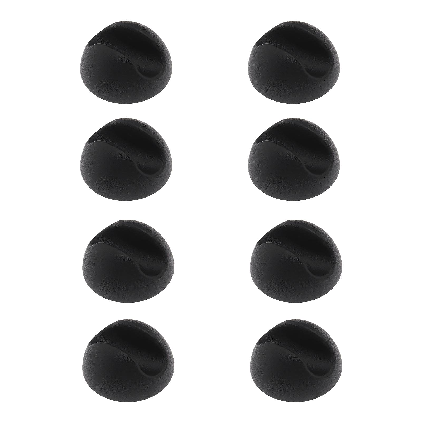 eMagTech 8pcs Hairpin Table Legs Floor Protectors Silicone Tight Fit Design to 10-12mm Thick Metal Rods for Wood Floor Table Protectors Furniture Feet Black