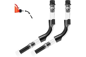 KIJOU Racing Fuel Jug Hose with Bender, for 3/5/5.5 Gallon Gas Cans, Perfect Spout Replacement with Upgraded Filter Design (2 Set)