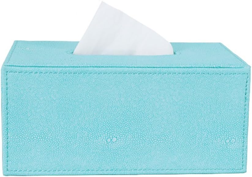 Yxsd Blue Creative Living Room Tissue Box Modern Simplicity,PU Leather (Size : L)