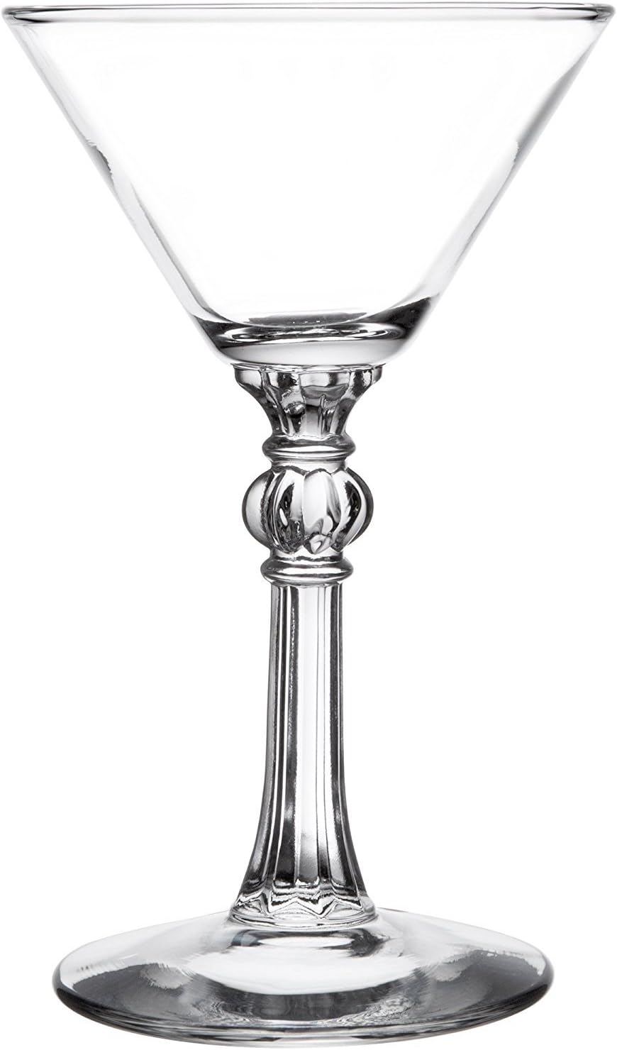 Retro Cocktail Glass 4.5 oz (4-Pack w/ bottle opener & coasters) (4.5 oz)