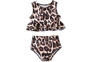 Aalizzwell Toddler Baby Girl Bathing Suit Two Piece Swimsuit Bikini Beach Wear