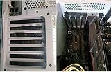 Bumdenuu 20 PC PCI Slot Cover Black Steel Dust Filter Closure Plates Ventilated view 5