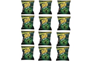 GENERIC Taki'S Zombie Habanero, Cucumber & Lime Tortilla Chips, 1oz (Pack of 12) - Spicy Halloween Snack Pack -Limited Edition