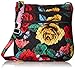 Vera Bradley Women's Cotton Triple Zip Hipster Crossbody Purse, Havana Rose, One Size