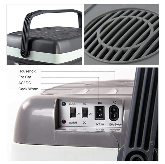 Amazon.es: 45L coche mini refrigerador pequeño doble voltaje 12V ...