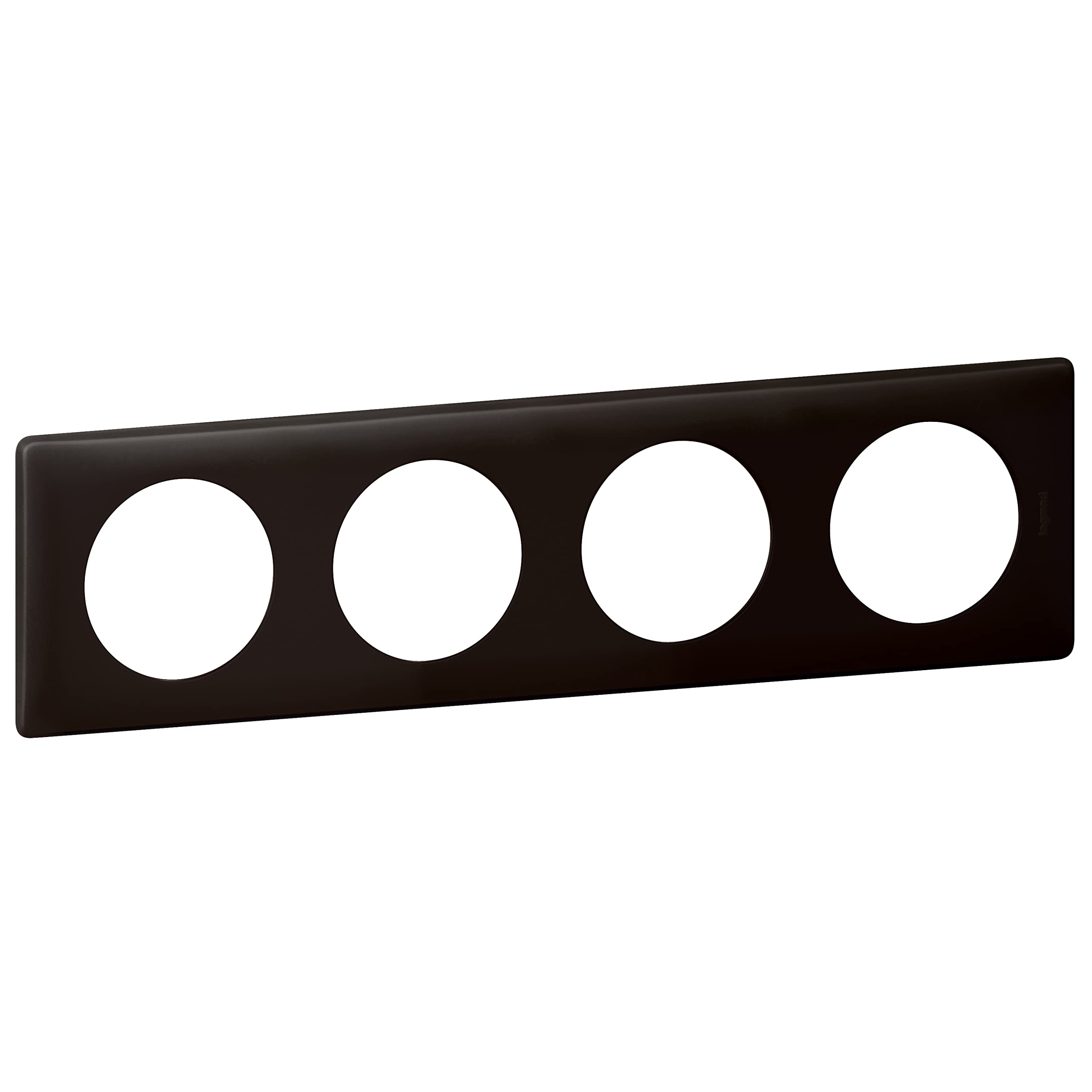 Legrand Céliane2 Plate with One Switch, Black, 066744