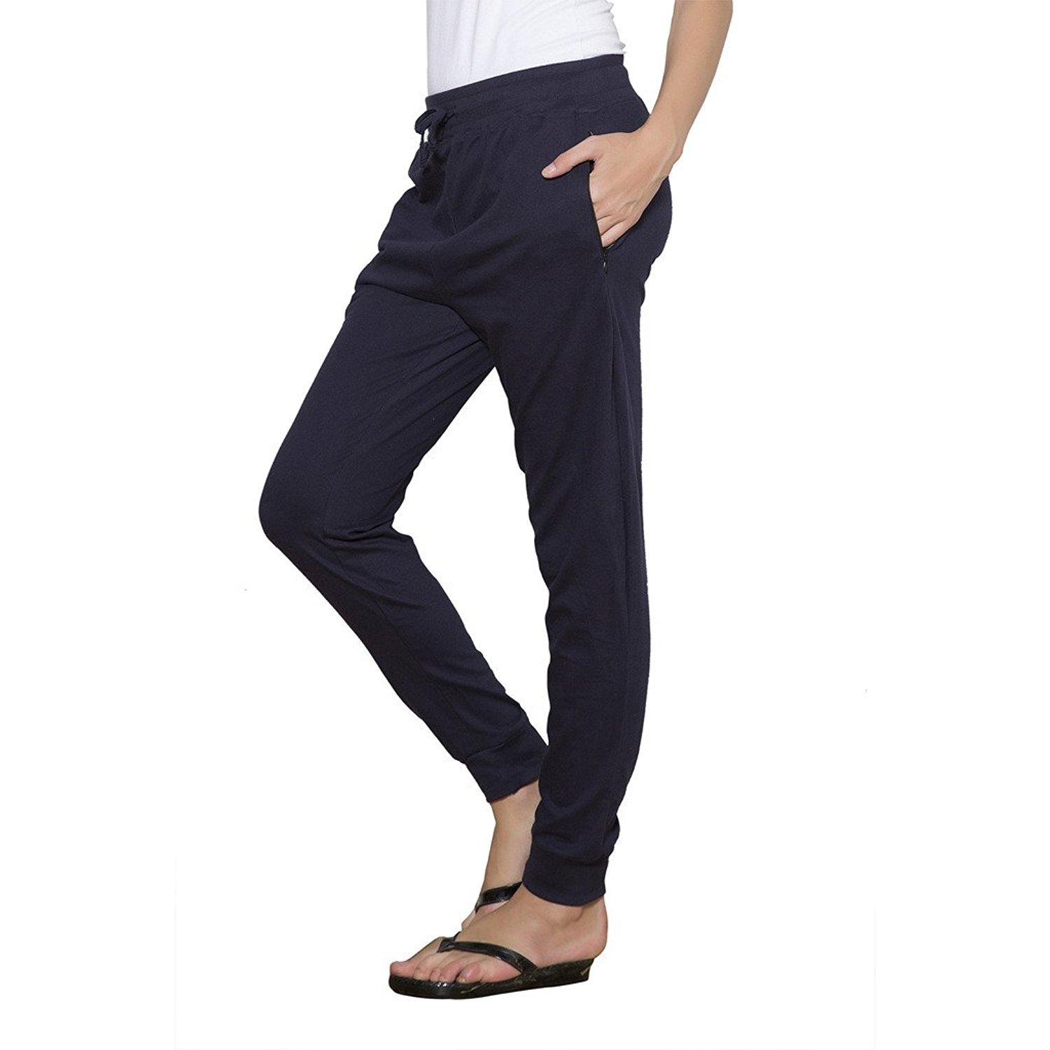 redox womens track pants women's cotton trouser,lowers,pajamas navy blue waist (26-36)