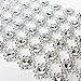 REEBONZ Silver Flower Diamond Mesh Wrap Roll Rhinestone Crystal Ribbon 4.5
