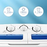 TANGZON Twin Tub Washing Machine 8KG 5KG/3KG 450W/150W Blue view 3
