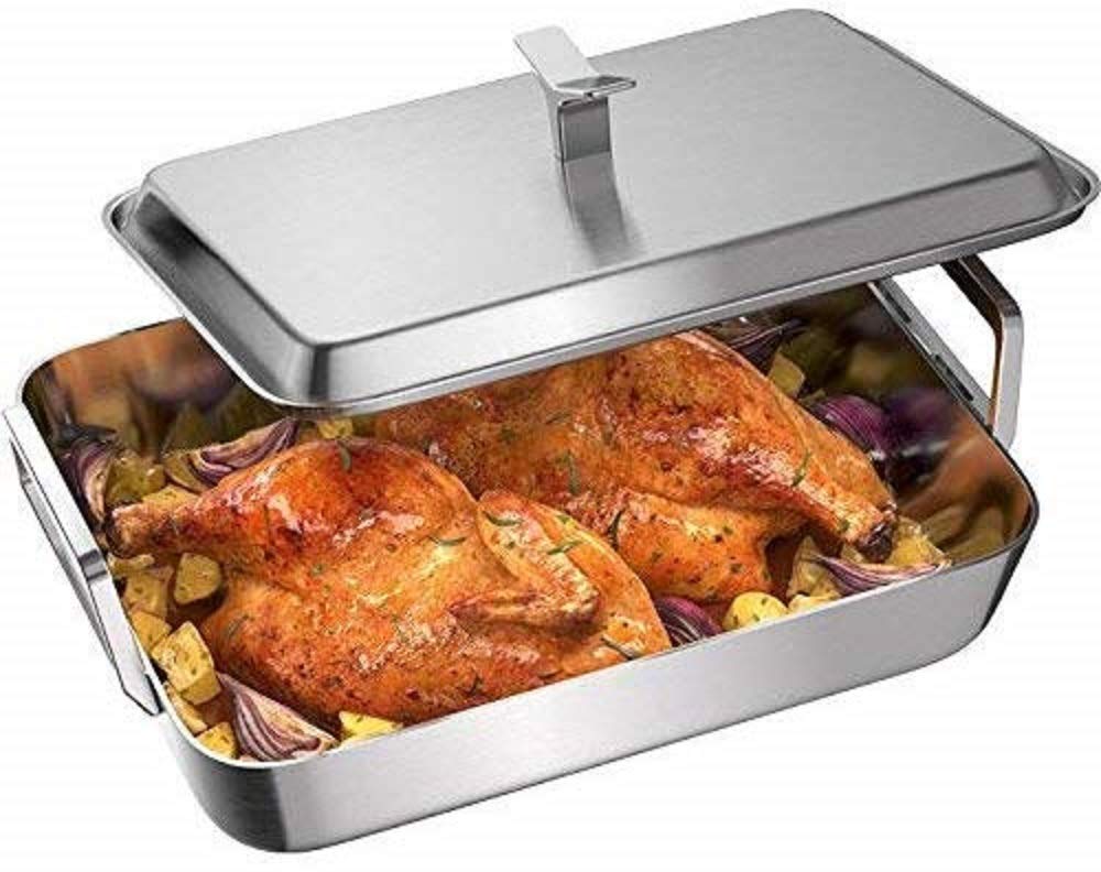 AEG-A9KLLC0-Mastery-Collection-Cazuela-para-asados-con-Tapa-Placa-y-Horno-Acero-Inoxidable-38-x-28-x-8-cm AEG-A9KLLC0-Mastery-Collection-Cazuela-para-asados-con-Tapa-Placa-y-Horno-Acero-Inoxidable-38-x-28-x-8-cm