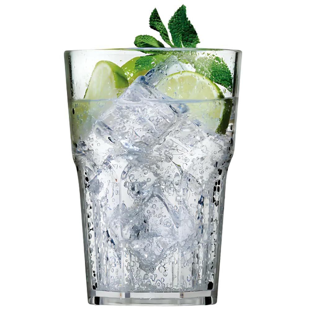 AIOS Set of 6 Classic Tumblers Unbreakable Polycarbonate Capacity 420ml/15oz