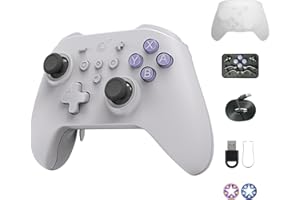 GuliKit KK3 Max, Kingkong 3 Max Controller with 4 Back Buttons, Hall Joysticks and Triggers, Wireless for Switch OLED/PC/Android/MacOS/iOS/Steam Deck, 1000Hz Polling Rate for Wins - Grey