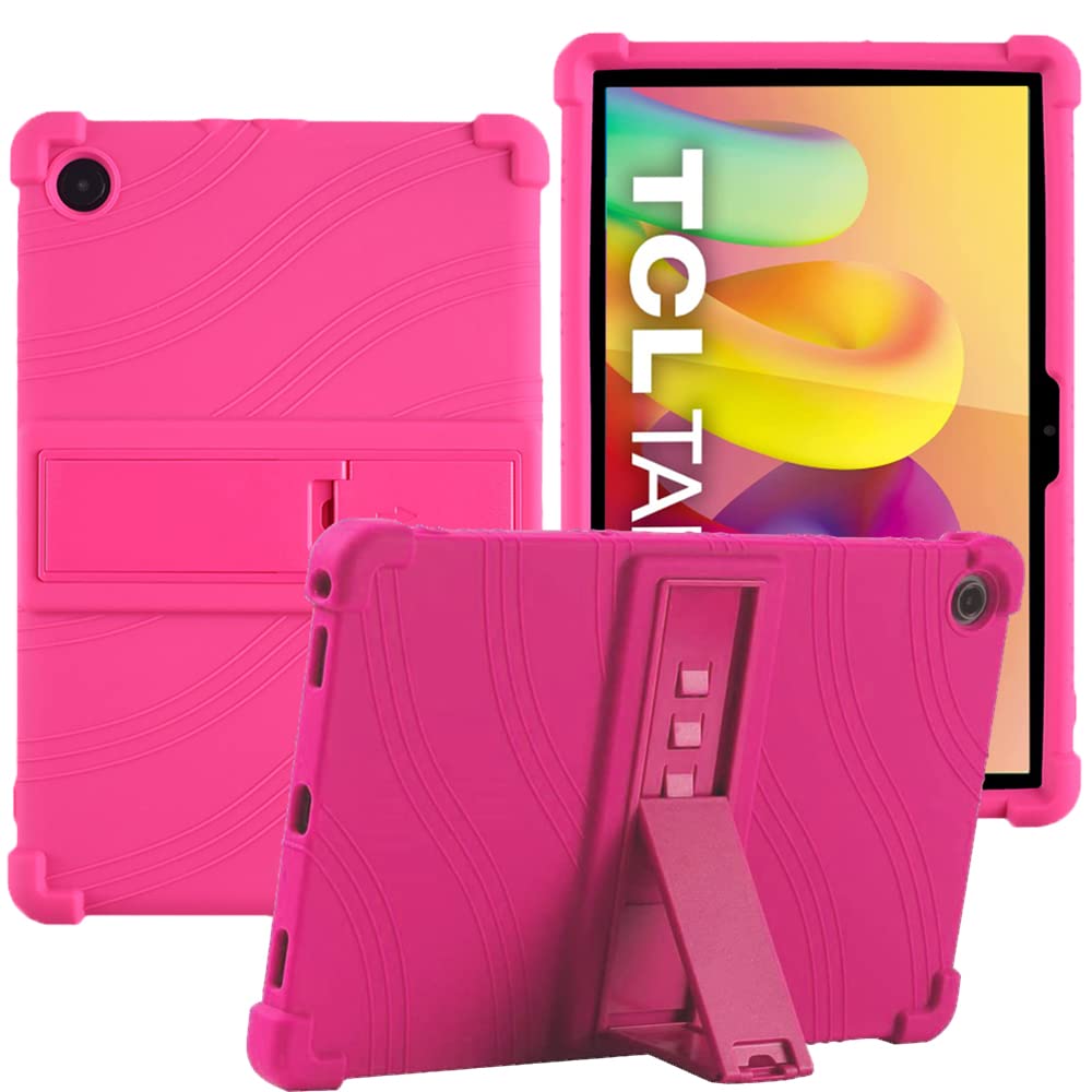 YHFZR Case for TCL Tab 10L 10.1 Inch, Soft Kid Friendly Light Weight Build in Kickstand Protective Case for TCL Tab 10L 10.1 Inch, Rose