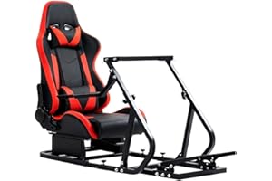 Marada Adjustable Racing Sim Cockpit Fit for Logitech G29 G920 G923, for Thrustmaster T80 T150 T248 T300, for Fanatec, Reclin