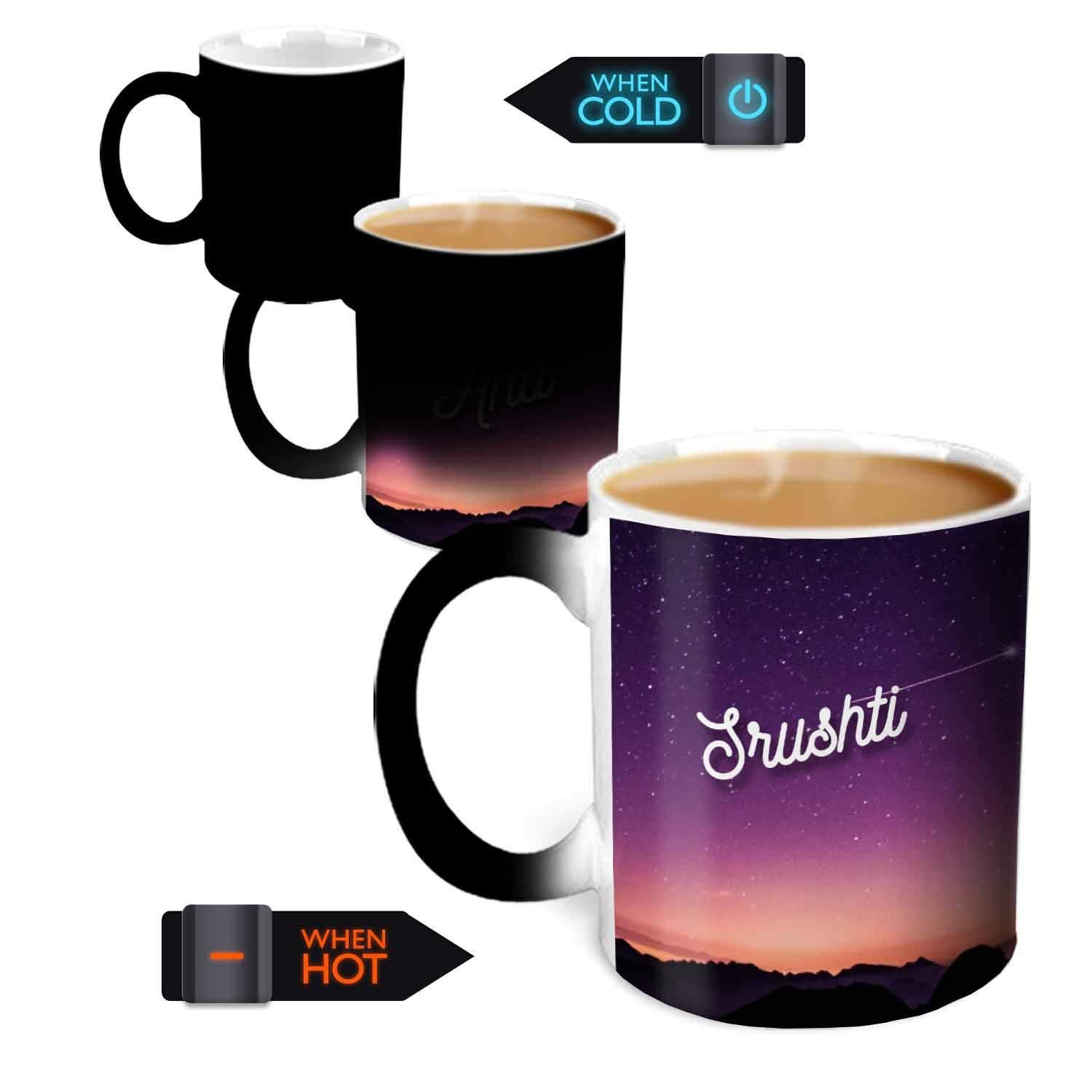 Buy Hot Muggs You Re The Magic Srushti Magic Mug Personalised Name Ceramic 315ml 1 Unit Valentine Gift Online At Low Prices In India Amazon In