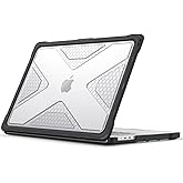 Fintie Case for MacBook Pro 16 Inch A3403 A3186 A2991 A2780 A2485 (2024 2023 2022 2021) - Heavy Duty Rugged Hard Shell Cover with TPU Bumper for MacBook Pro 16" M4/M3/M2/M1 Pro/Max Chip, Clear
