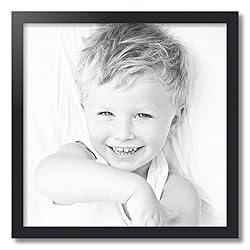 ArtToFrames 21x21 Inch Black Picture Frame, This