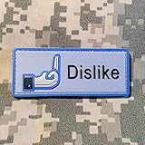 DISLIKE PVC Rubber Morale Patch by NEO Tactical Gear Morale Patch Dislike Button Facebook
