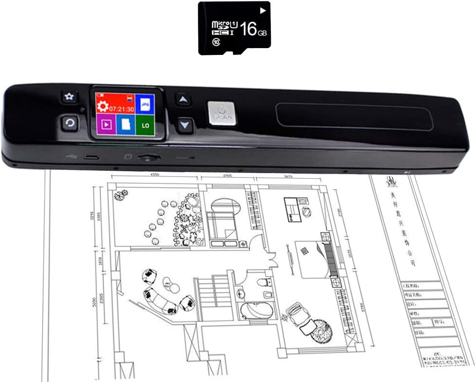 Portable High Speed Book Image Document Scanner, HD 1050