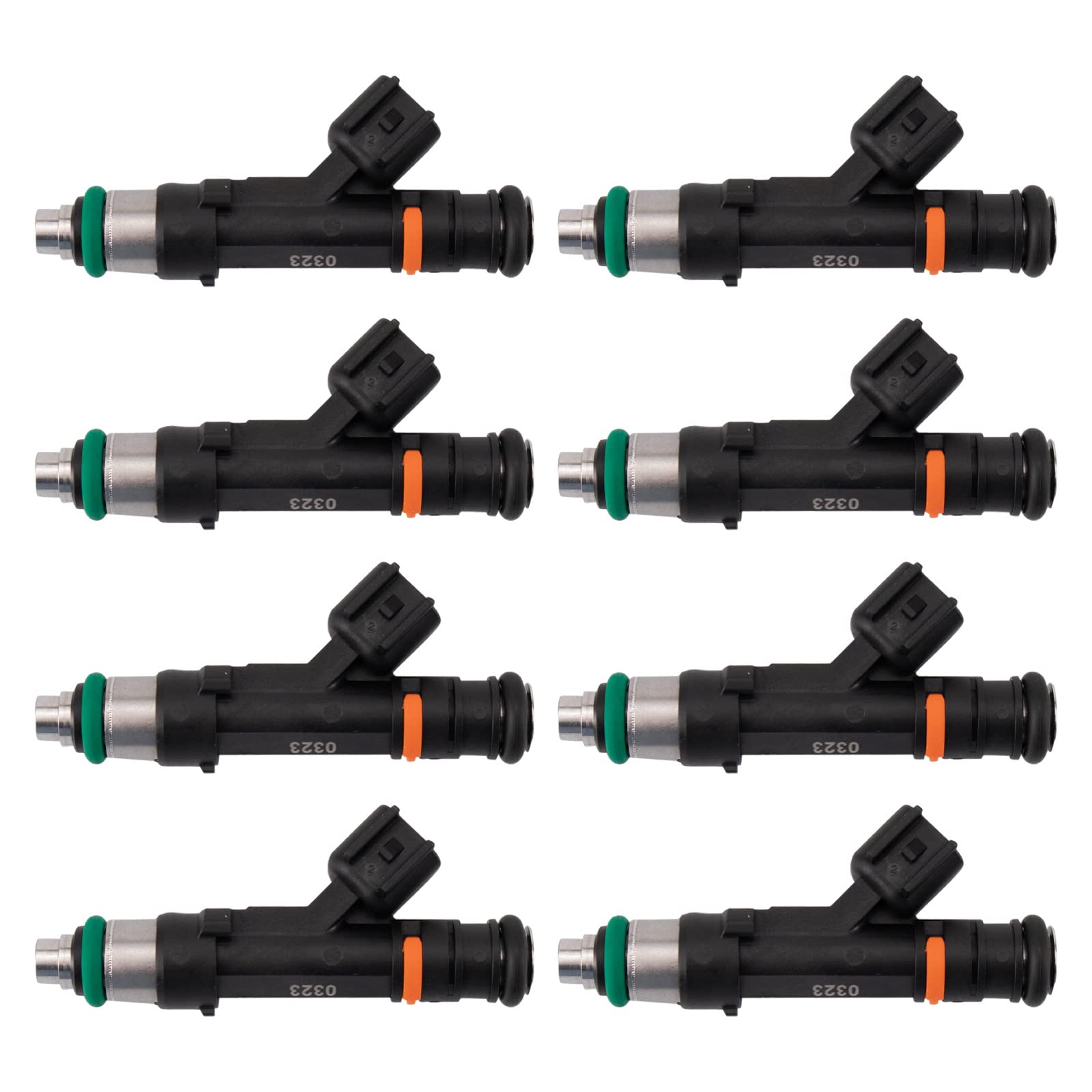 TRQ Fuel Injector Set Compatible with 2004 Ford F-150