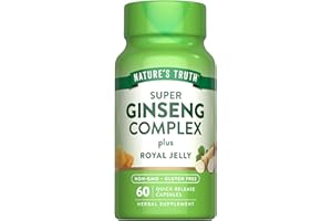 Nature's Truth Super Ginseng Complex | 60 Capsules | with Royal Jelly | Non-GMO & Gluten Free Supplement