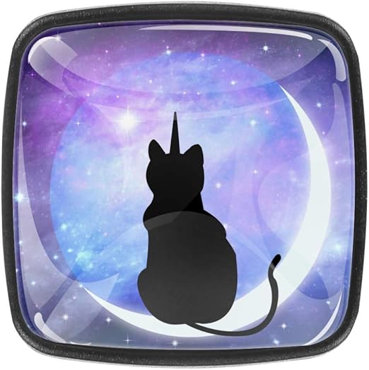 Paquete de 4 perillas de tocador, manijas cuadradas para cajón con