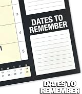 PaulStore 2026 Month to View Desktop Planner Black & White Spiral Bound Free view 7