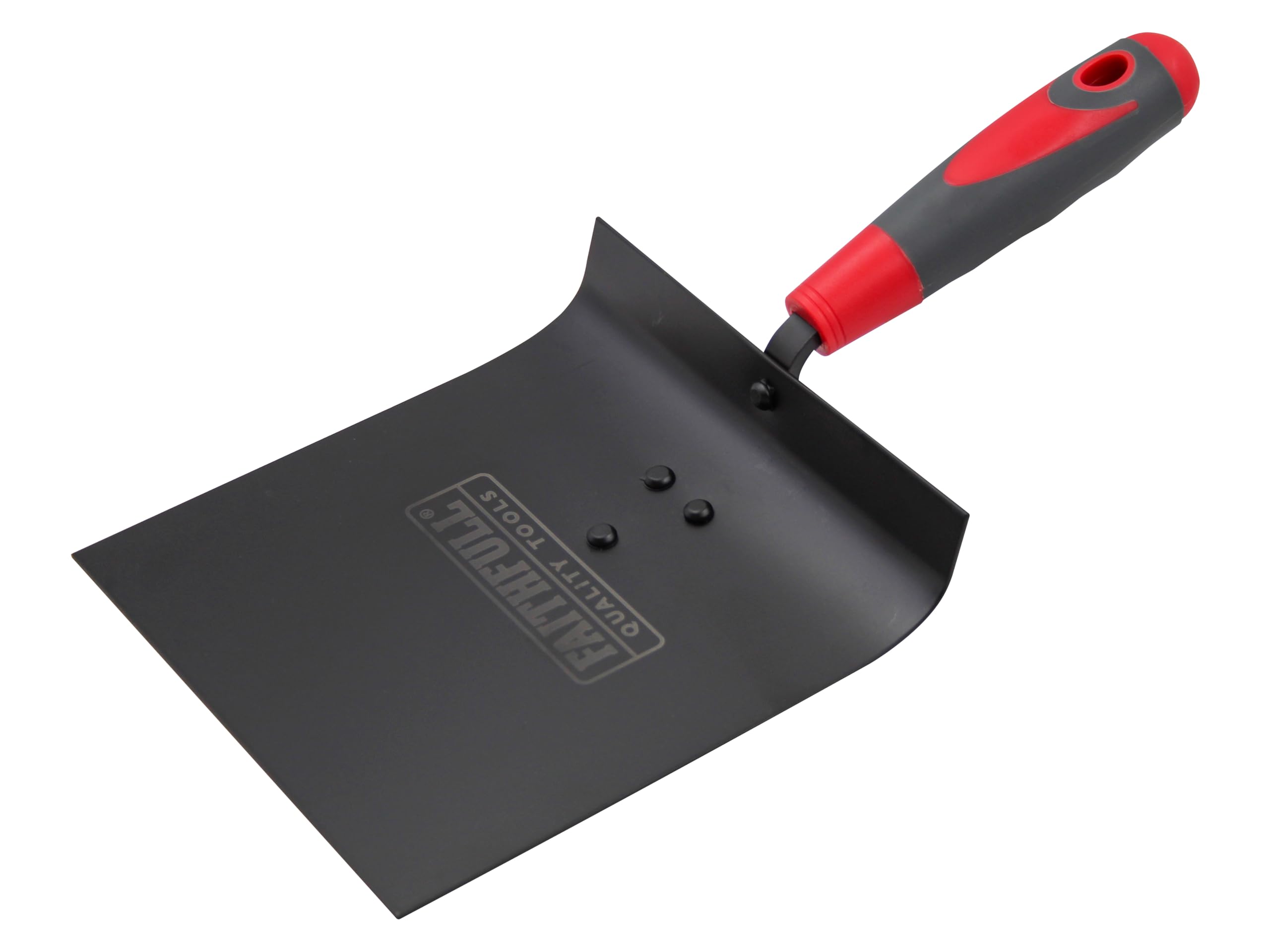 Faithfull SGTHARL Soft-Grip Harling Trowel, 6.5" x 6.5 ", Schwarz